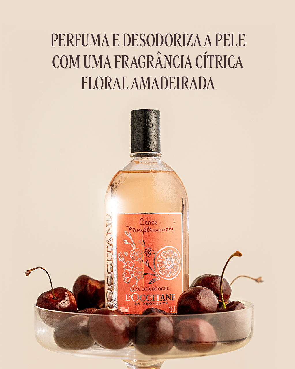 Desodorante Col&ocirc;nia Cereja Toranja 300ml, , large